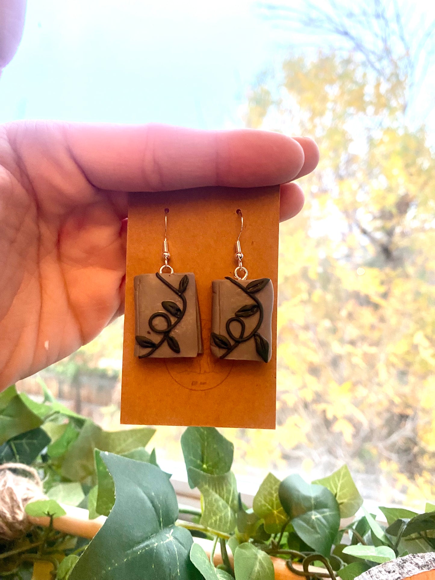 Handcrafted Book Earrings